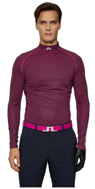 J.Lindeberg Ello Compression Print pánský top, tour geo navy