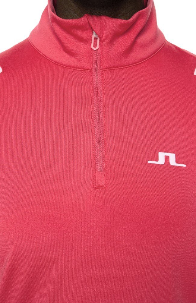 J.Lindeberg Mae Quarter Zip Mid dámska mikina, azalea