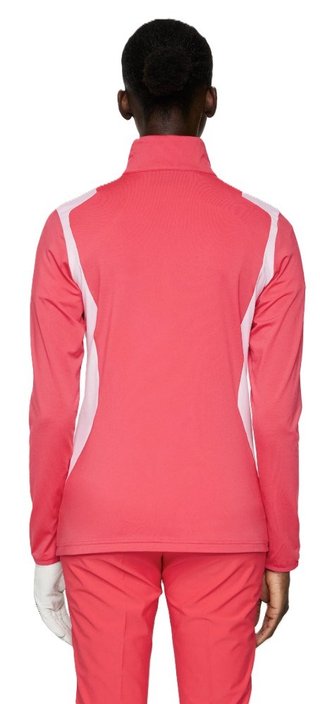 J.Lindeberg Mae Quarter Zip Mid dámska mikina, azalea