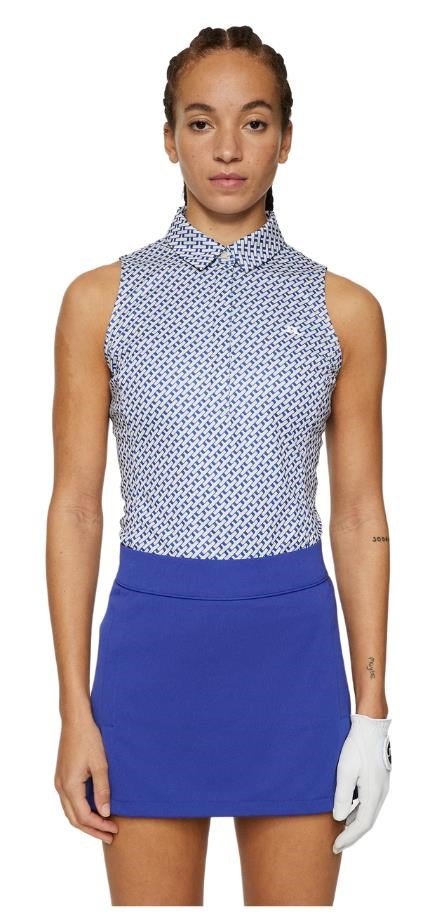 J.Lindeberg Dena Print Sleeveless dámske tričko, tour geo moonbeam