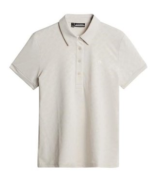 J.Lindeberg Alaya Jacquard dámske polo, moonbeam
