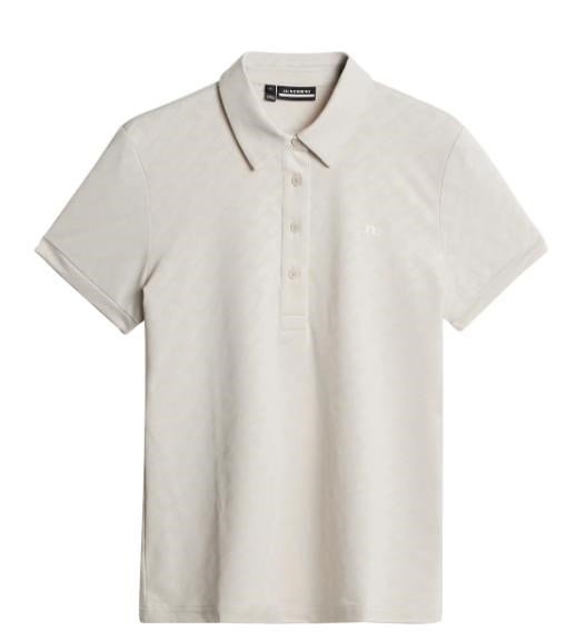 J.Lindeberg Alaya Jacquard dámske polo, moonbeam