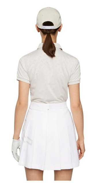 J.Lindeberg Alaya Jacquard dámske polo, moonbeam