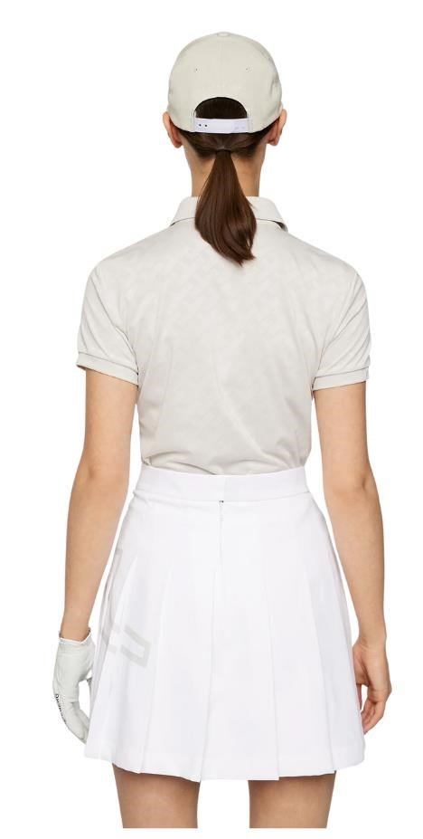 J.Lindeberg Alaya Jacquard dámske polo, moonbeam