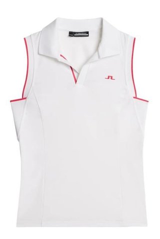 J.Lindeberg Viola Sleeveless dámske polo, biele