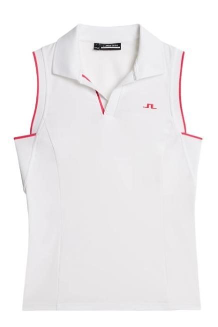 J.Lindeberg Viola Sleeveless dámske polo, biele