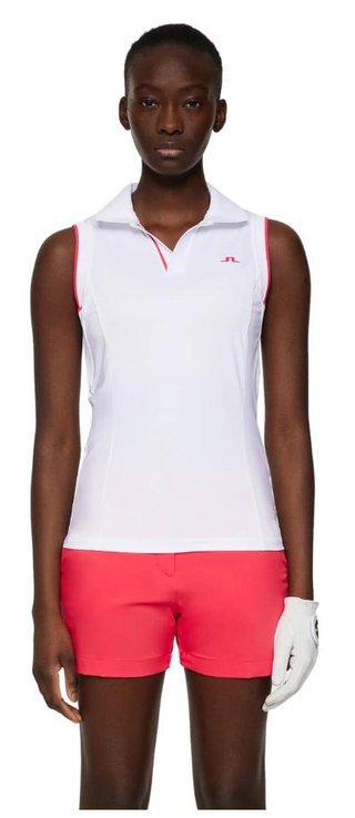 J.Lindeberg Viola Sleeveless dámske polo, biele