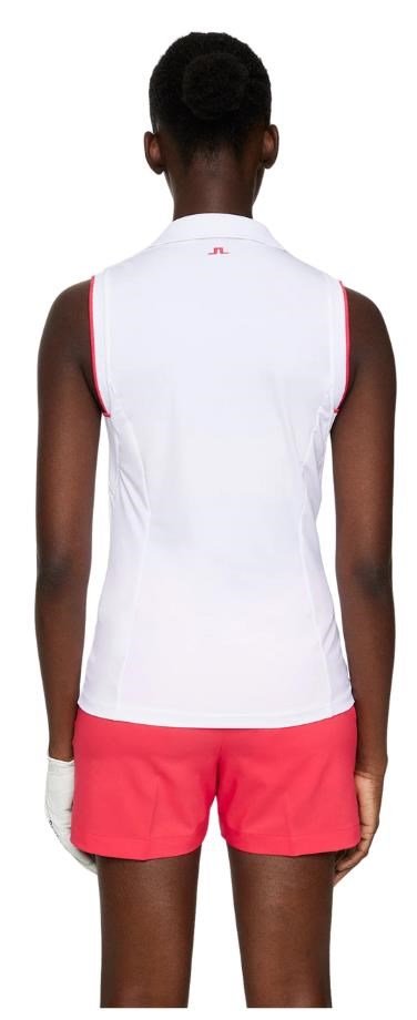 J.Lindeberg Viola Sleeveless dámske polo, biele