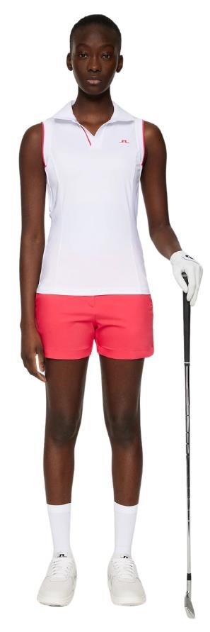 J.Lindeberg Viola Sleeveless dámske polo, biele