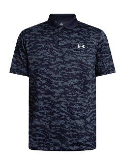 Under Armour Matchplay Printed pánske polo, midnight navy
