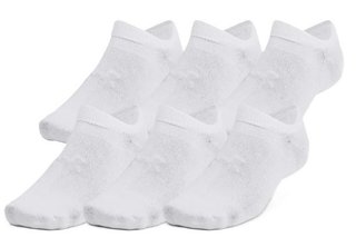 Under Armour Essential No Show unisex ponožky (6 párov), biele