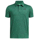 Under Armour Playoff Printed detské polo, team kelly green