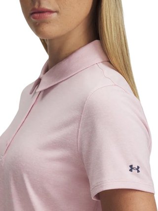 Under Armour Playoff SS dámske polo, prime pink