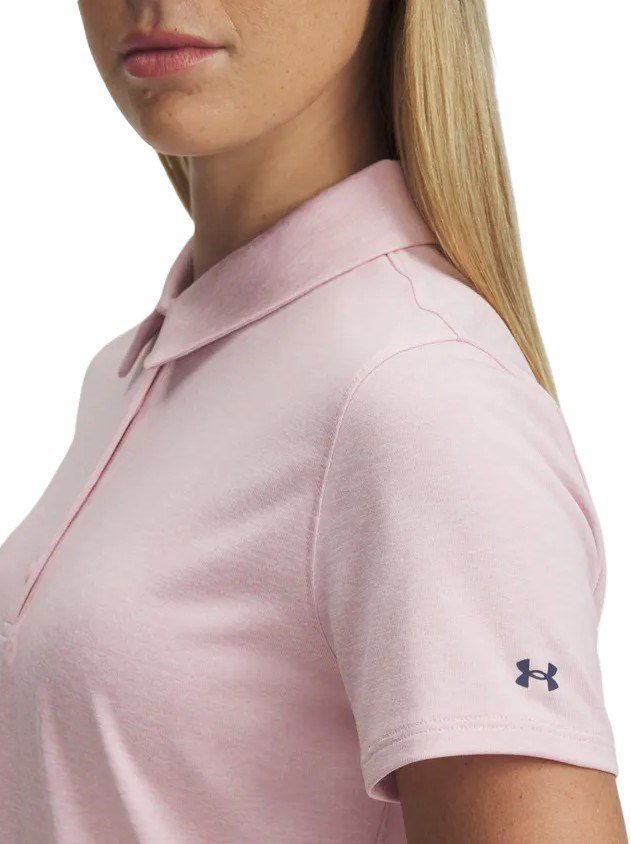 Under Armour Playoff SS dámske polo, prime pink