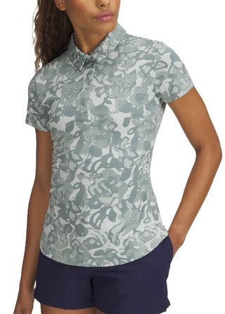 Under Armour Playoff 3.0 Printed dámske polo, silica green