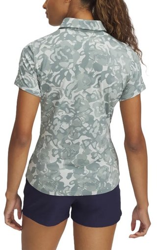 Under Armour Playoff 3.0 Printed dámske polo, silica green