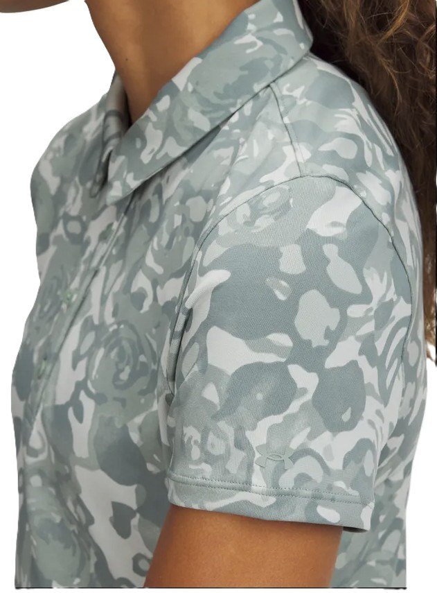 Under Armour Playoff 3.0 Printed dámske polo, silica green