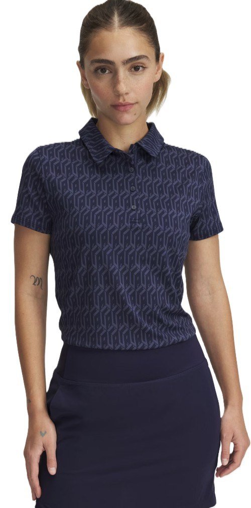Under Armour Playoff 3.0 Printed dámske polo, midnight navy
