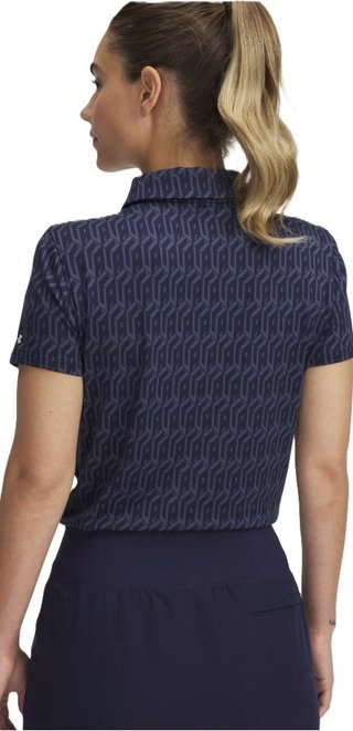 Under Armour Playoff 3.0 Printed dámske polo, midnight navy