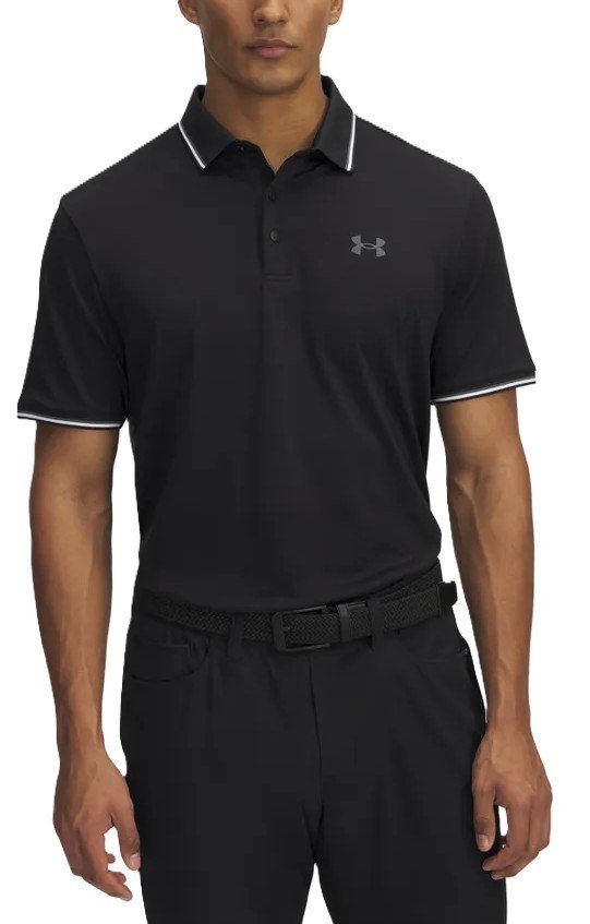 Under Armour Playoff 3.0 Rib pánske polo, čierne