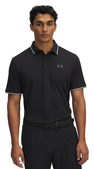 Under Armour Playoff 3.0 Rib pánske polo, čierne
