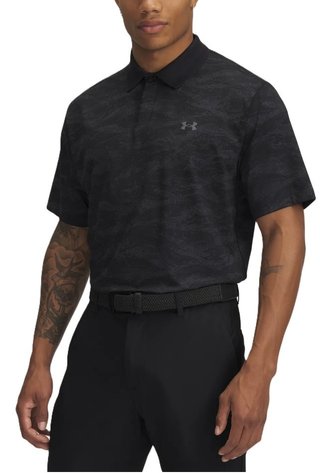 Under Armour Drive Chill Printed pánske polo, čierne