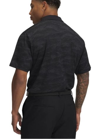 Under Armour Drive Chill Printed pánske polo, čierne