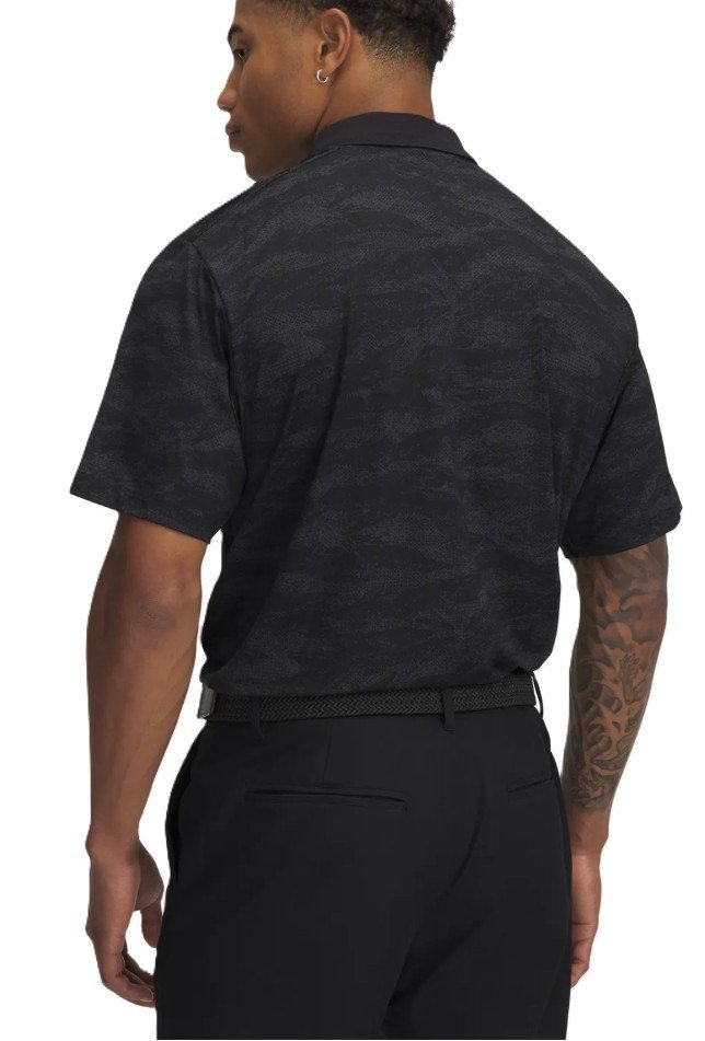 Under Armour Drive Chill Printed pánske polo, čierne