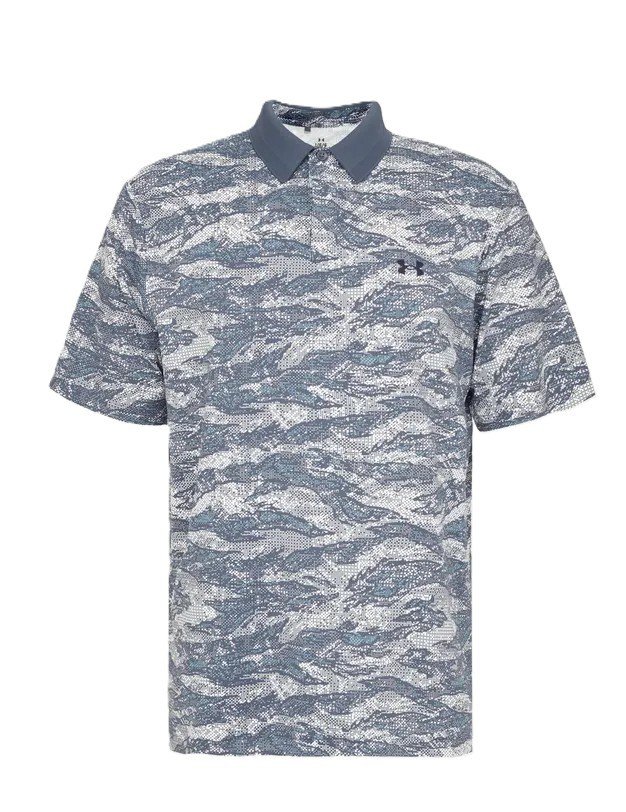 Under Armour Drive Chill Printed pánske polo, downpour gray