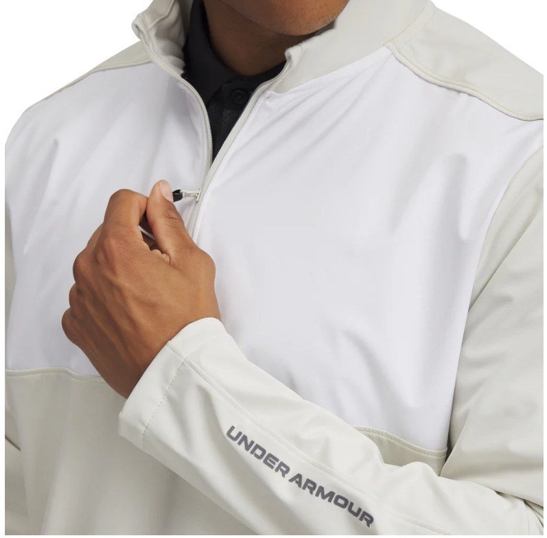 Under Armour Drive Wind Half Zip pánska bunda do vetra, summit white