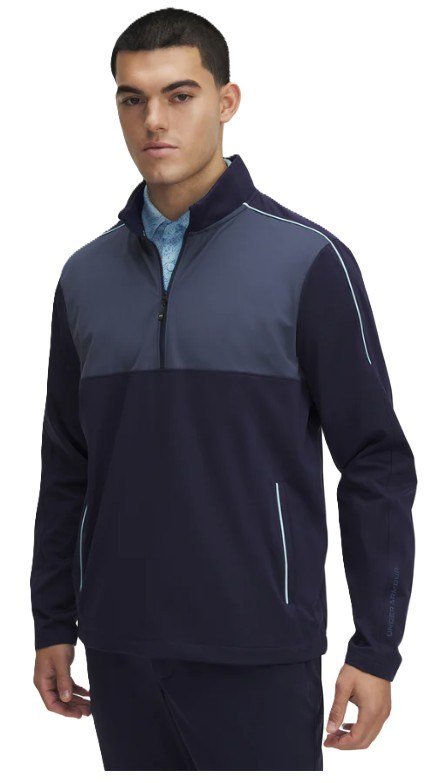 Under Armour Drive Wind Half Zip pánska bunda do vetra, midnight navy