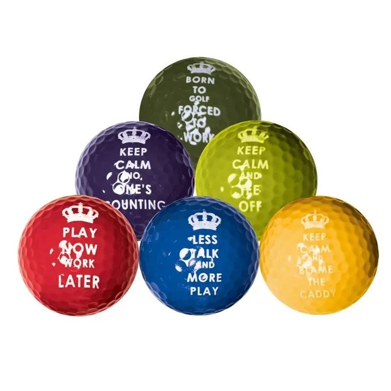 Longridge Keep Calm golfové loptičky, mix barev