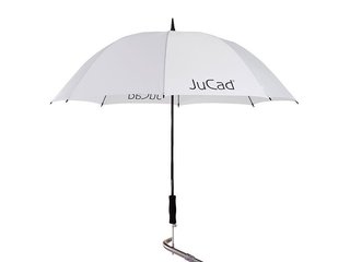 JuCad teleskopický golfový dáždnik 68" s kolíkom, biely