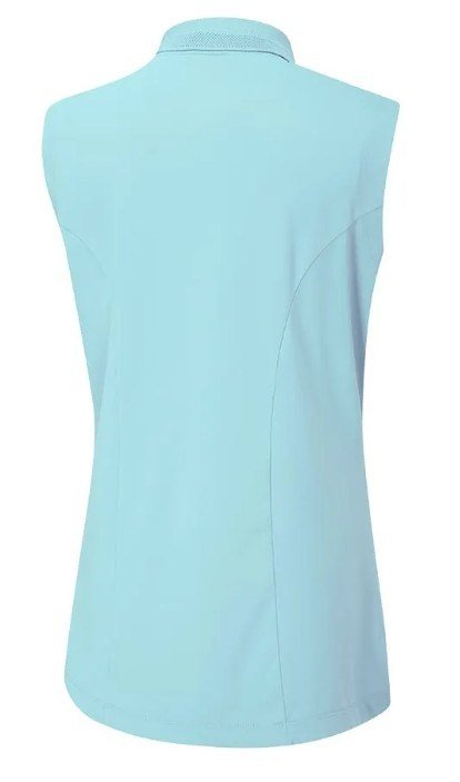 PING Solene sleeveless dámske polo, nebesky modré