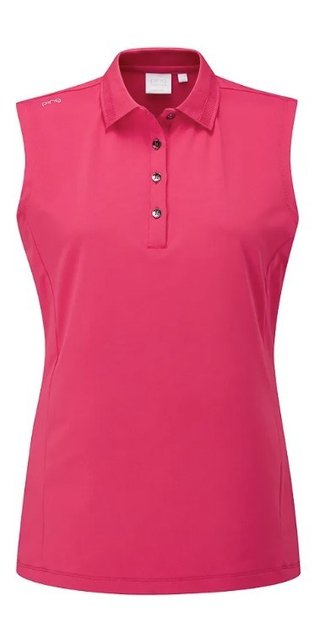 PING Solene sleeveless dámske polo, rosebud