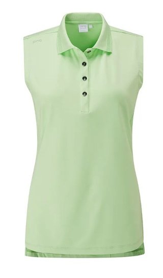 PING Solene Sleeveless dámske polo, mint