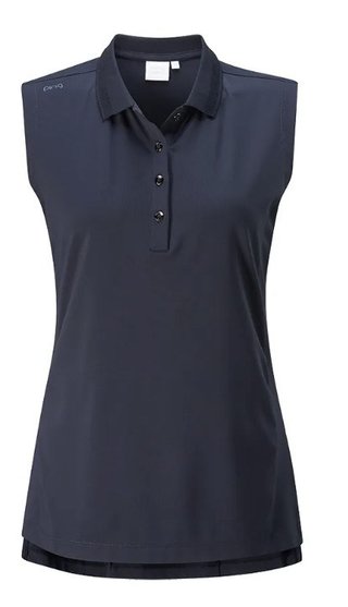 PING Solene Sleeveless dámske polo, navy
