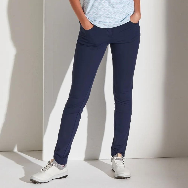 PING Verity II dámske slim fit nohavice, navy