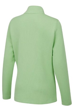 PING Lyla Half Zip Ribbed dámska fleece, mint marl