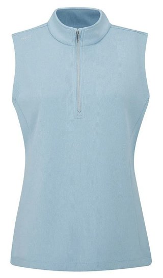 PING Lyla Half Zip dámska vesta, modrá marl