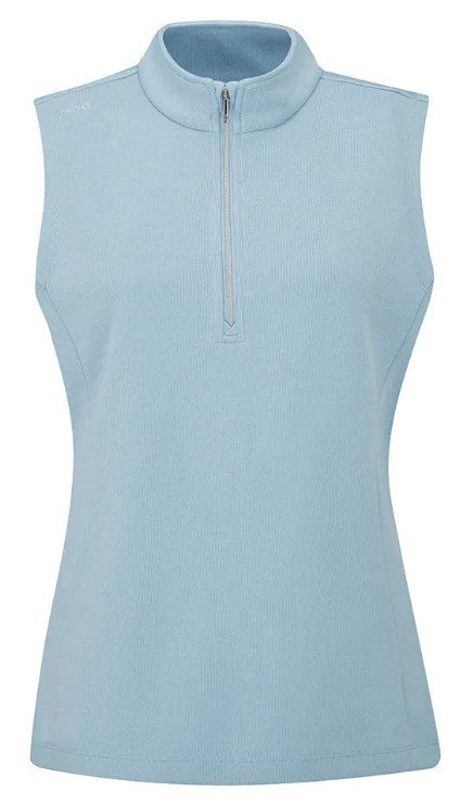 PING Lyla Half Zip dámska vesta, modrá marl
