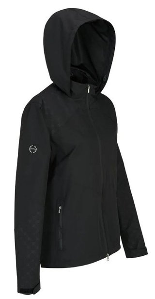 PING Milli Hooded nepremokavá dámska bunda, čierna