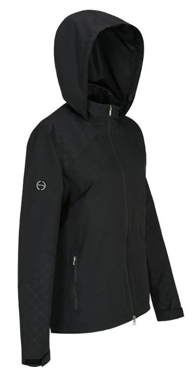 PING Milli Hooded nepremokavá dámska bunda, čierna
