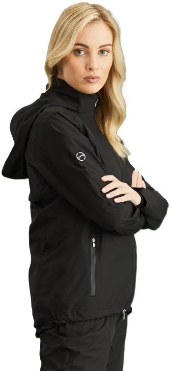 PING Milli Hooded nepremokavá dámska bunda, čierna