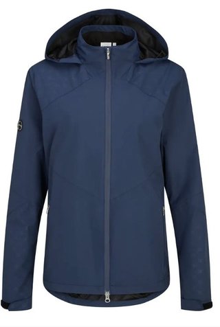 PING Milli Hooded nepremokavá dámska bunda s kapucňou, oxfordská modrá