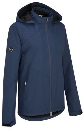 PING Milli Hooded nepremokavá dámska bunda s kapucňou, oxfordská modrá