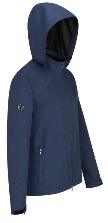 PING Milli Hooded nepremokavá dámska bunda s kapucňou, oxfordská modrá