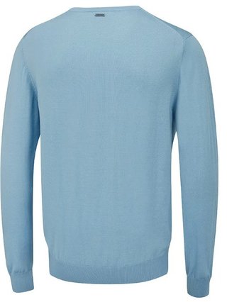 PING Sullivan V-Neck pánsky sveter, nebesky modrý