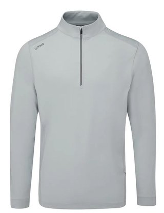 PING Latham Half Zip pánsky midlayer, pearl grey