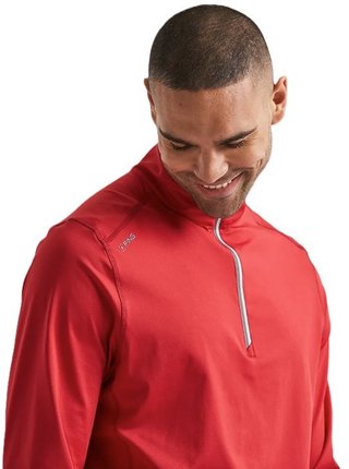 PING Latham Half Zip pánsky midlayer, rich red